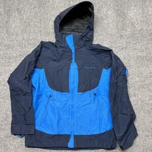 Columbia Titanium Omni-Tech Jacket Mens Medium Blue Interchange Waterproof Shell